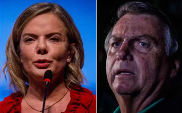 Gleisi acusa Bolsonaro de buscar apoio externo em meio a avanço de ações no STF