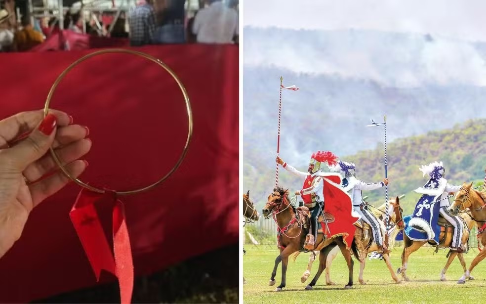 Cavaleiro é expulso das  Cavalhadas