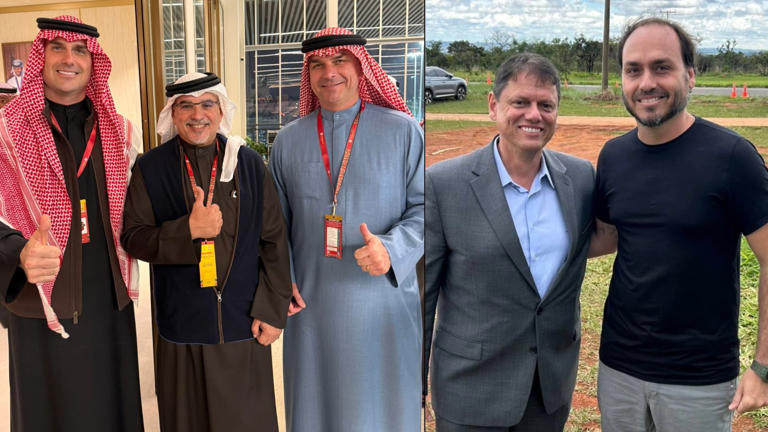 Flávio Bolsonaro teria sido chamado de “Centrão” por Eduardo ao mandar o irmão parar de atacar Tarcísio