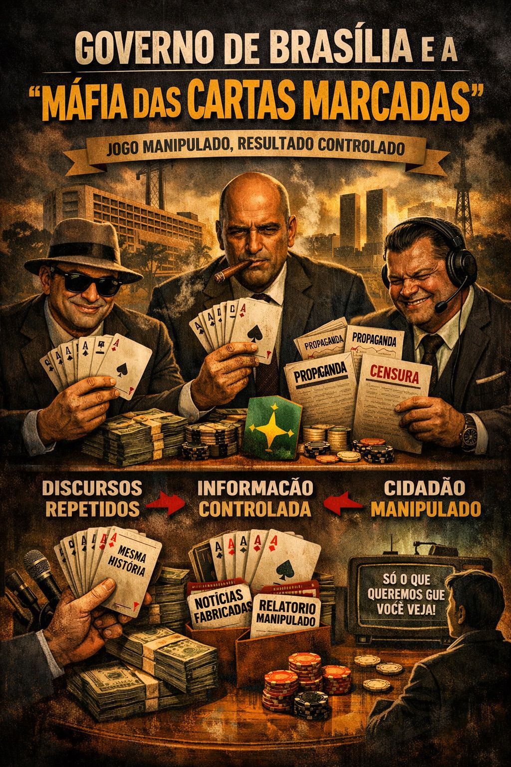 A Máfia das Cartas Marcadas na Comunicação do GDF