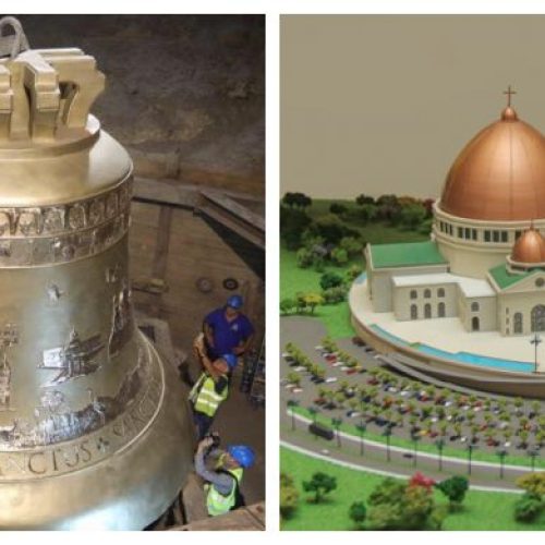 Comitiva goiana chega à Polônia para conhecer sino gigante que irá para a Basílica de Trindade