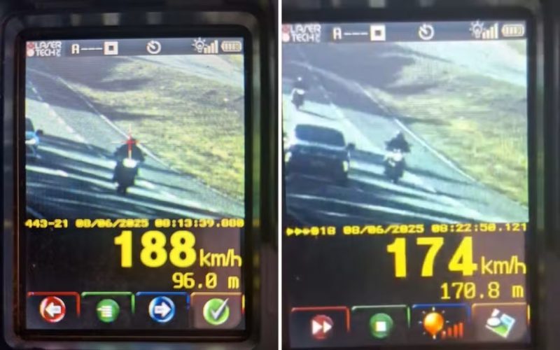Motociclista é flagrado a quase 190 quilômetros por hora na BR-060