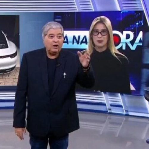 Datena (foto) dá bronca em repórter ao vivo e gera climão: ‘Depois você reclama”