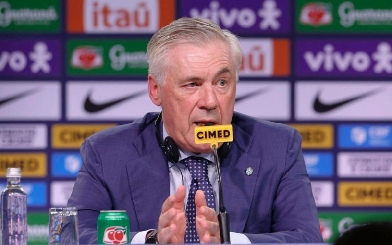 Fala de Ancelotti antes de jogo pega mal na web