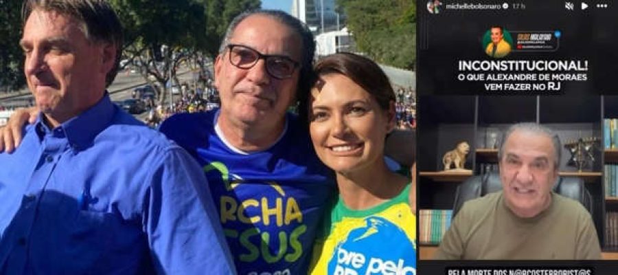 Michelle usa Malafaia contra Moraes ao defender matança no Rio
