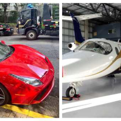Carros de luxo, relógios e até avião são apreendidos pela PF