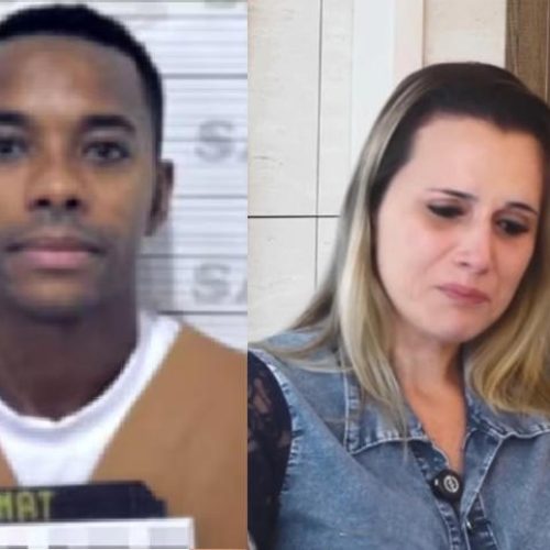 Esposa de Robinho mantém fidelidade absoluta e o visita semanalmente