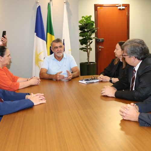 Amélio Cayres recebe presidente do TJ-TO
