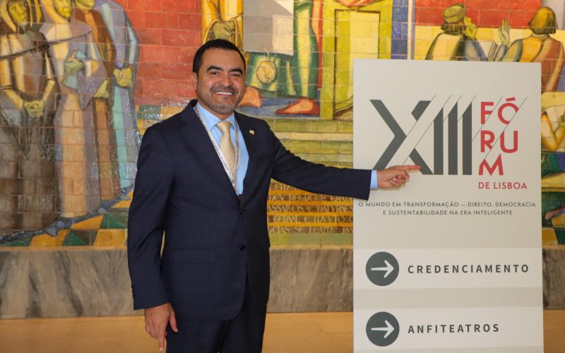Governador Wanderlei Barbosa discute democracia e sustentabilidade no Fórum de Lisboa, em Portugal