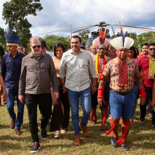 Governador Wanderlei Barbosa e ministro Dias Toffoli visitam a Ilha do Bananal