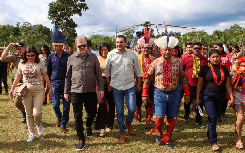 Governador Wanderlei Barbosa e ministro Dias Toffoli visitam a Ilha do Bananal