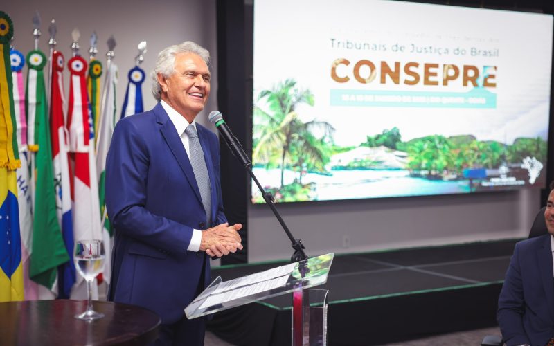 Caiado destaca diálogo entre poderes e órgãos independentes, em encontro de presidentes de tribunais de Justiça