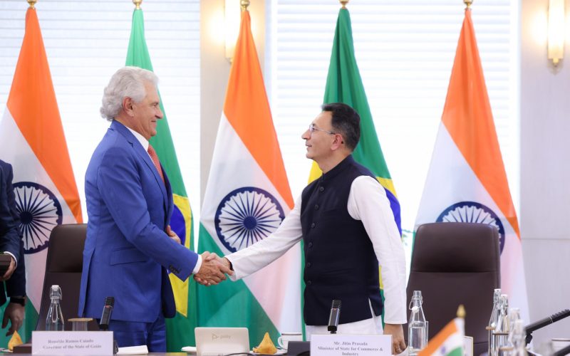 Caiado inicia Missão Índia com reunião sobre tecnologia, inovação, IA e combustíveis renováveis