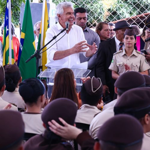 Caiado entrega reforma de colégios militares em Aparecida e Hidrolândia