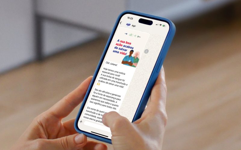 Com ajuda do WhatsApp, Hugol transforma experiência do doador de sangue