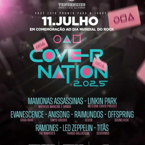 O Covernation 2025 está chegando em Palmas com força total! 