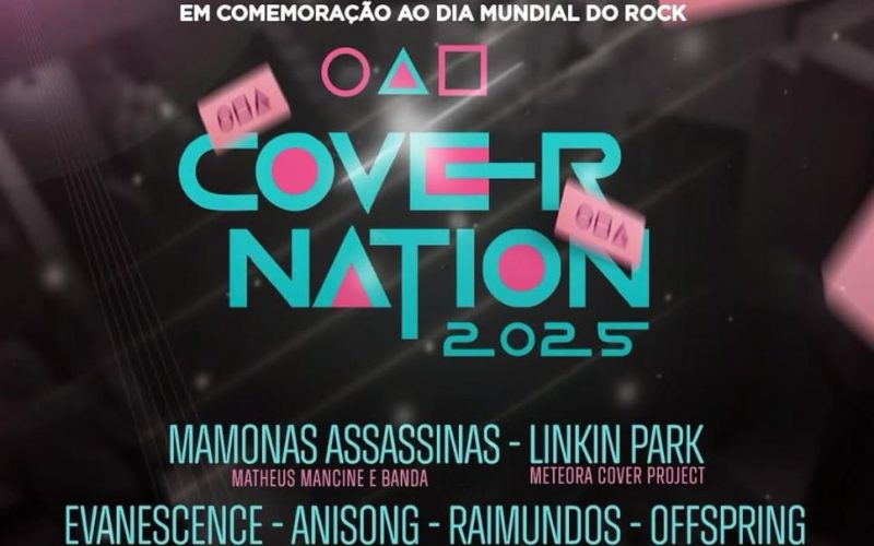 O Covernation 2025 está chegando em Palmas com força total! 