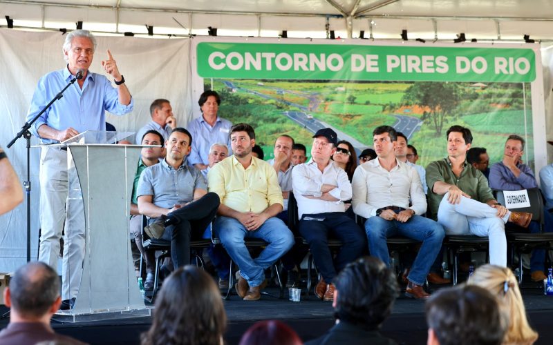 Caiado inaugura contorno viário Oeste da GO-330, em Pires do Rio