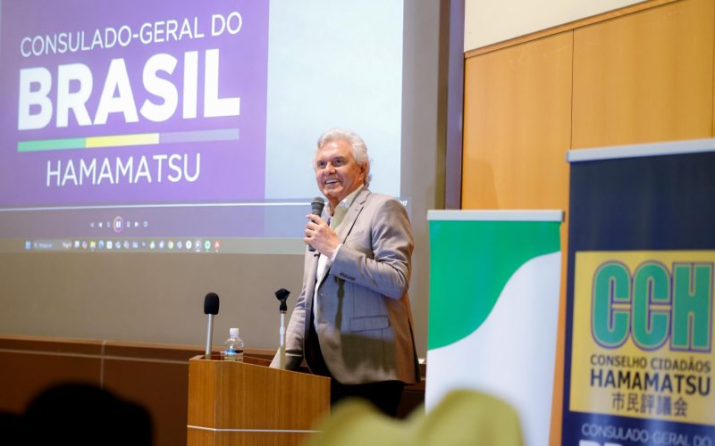 No Japão, Caiado apresenta avanços de Goiás em palestra a empresários