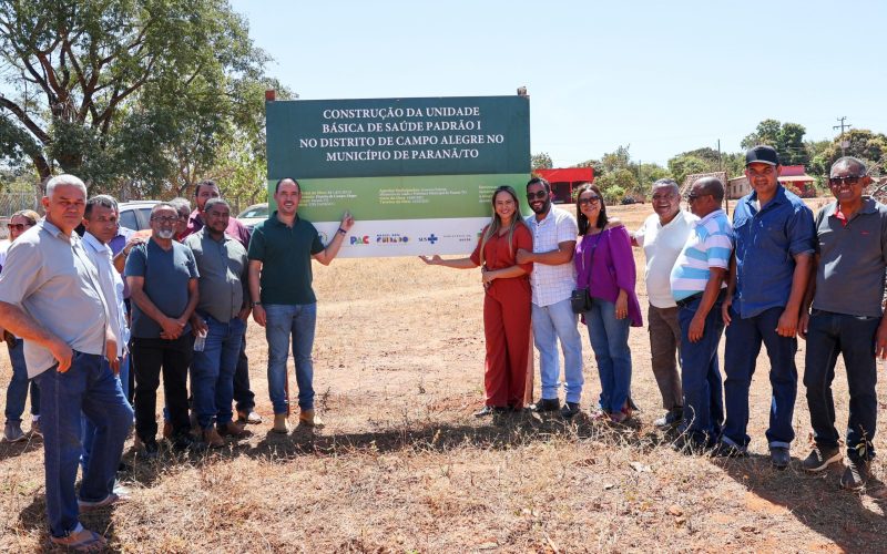 Vicentinho Júnior lança pedra fundamental em Campo Alegre e anuncia quase R$ 1,5 milhão para Paranã
