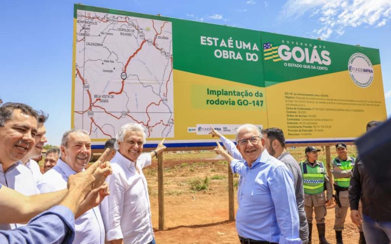 Caiado dá largada para pavimentação da GO-147, entre Bela Vista e Silvânia