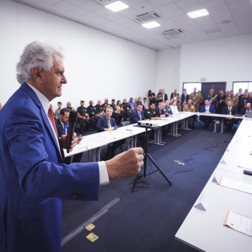 Caiado defende a valorização da segurança pública, em Congresso de Operações Policiais, em São Paulo