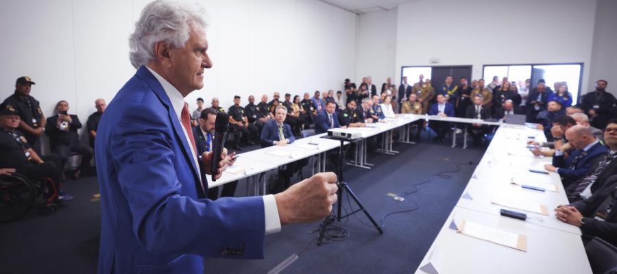 Caiado defende a valorização da segurança pública, em Congresso de Operações Policiais, em São Paulo