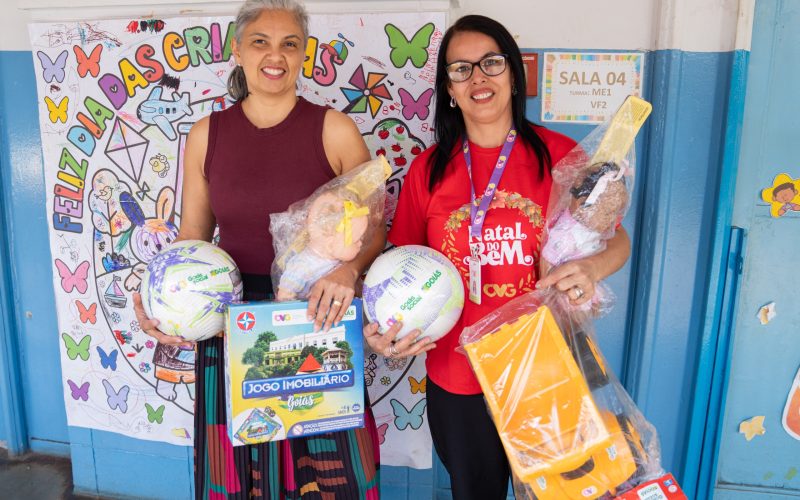 Goiás Social e OVG mobilizam escolas públicas para a tradicional distribuição de brinquedos do Natal do Bem