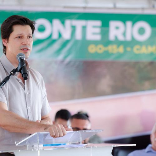 Daniel Vilela inaugura ponte sobre o rio Santa Maria, em Campestre de Goiás