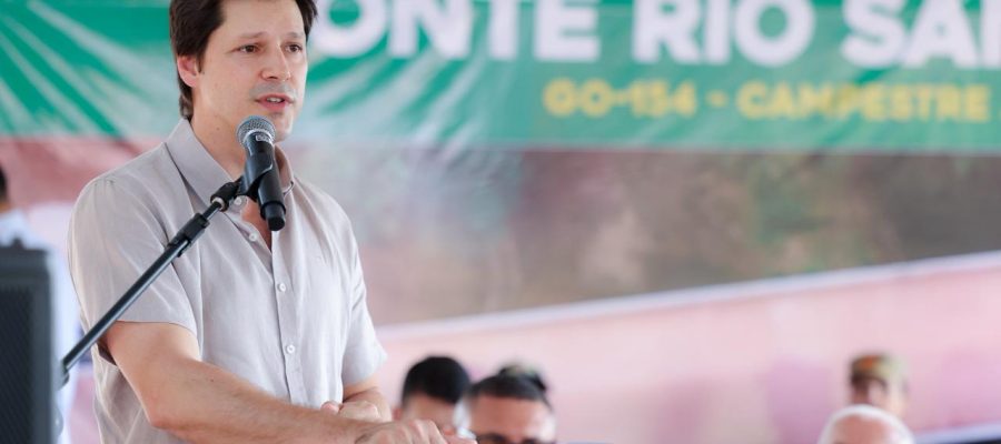 Daniel Vilela inaugura ponte sobre o rio Santa Maria, em Campestre de Goiás