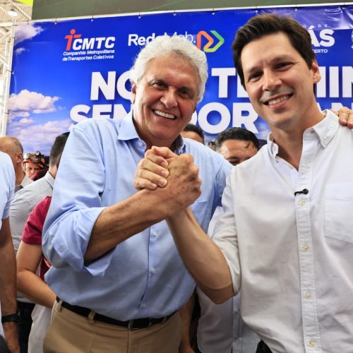 Caiado e Daniel inauguram novo Terminal de Senador Canedo 