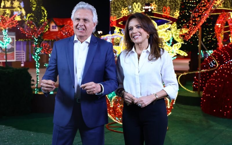 Caiado e Gracinha celebram conquistas de Goiás em mensagem de Natal