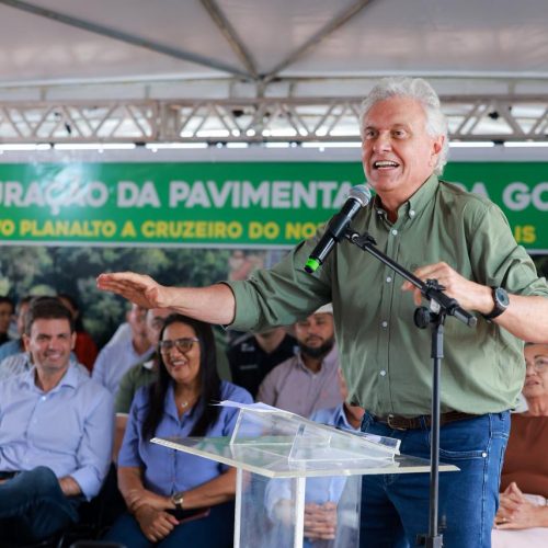 Caiado conclui 100% de integração asfáltica com pavimentação da GO-154 em Bonópolis