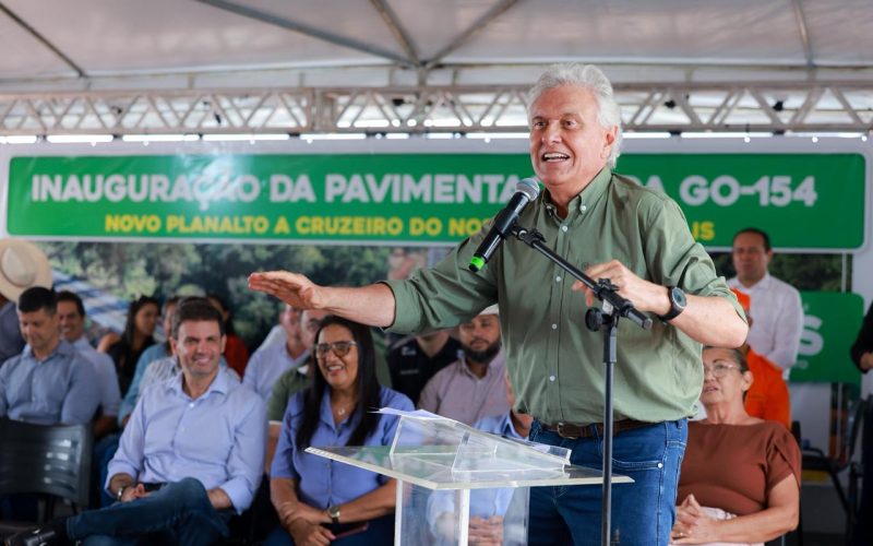 Caiado conclui 100% de integração asfáltica com pavimentação da GO-154 em Bonópolis