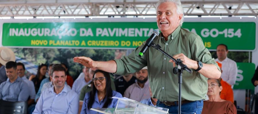 Caiado conclui 100% de integração asfáltica com pavimentação da GO-154 em Bonópolis