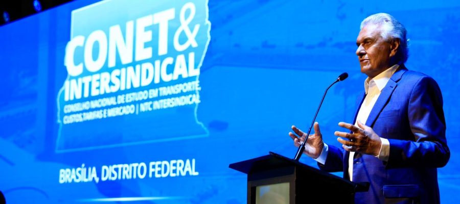 Caiado destaca avanços em infraestrutura e segurança em encontro nacional do setor de transporte de cargas