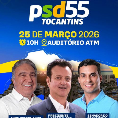 Quarta – Feira (25/3), Laurez Moreira reúne Gilberto Kassab, ministros e lideranças nacionais em Encontro Estadual do PSD em Palmas
