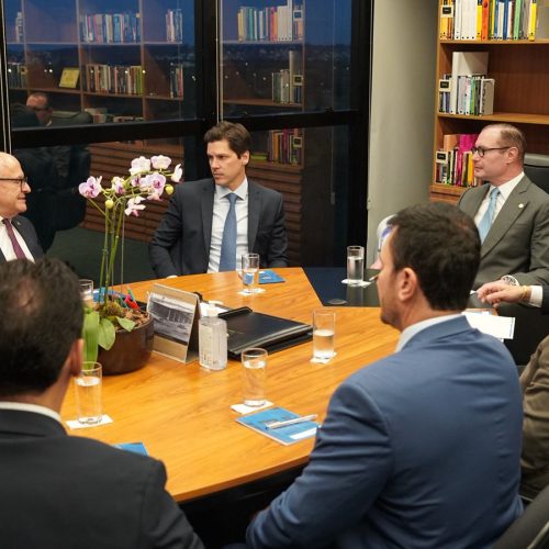 Daniel Vilela se reúne com ministro do STF e articula redistribuição de royalties do petróleo