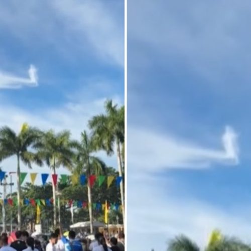 Milagre? Nuvem com formato de Jesus emociona fiéis