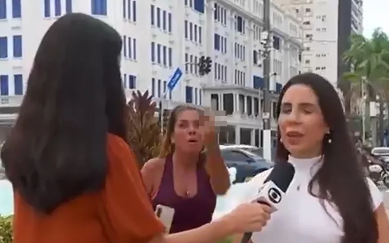 “Globo lixo”: mulher interrompe jornal ao vivo e xinga emissora
