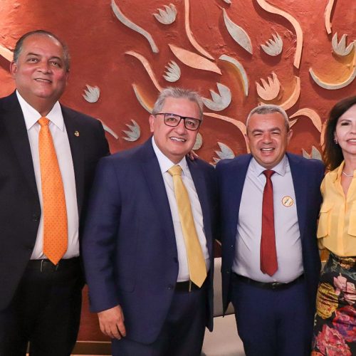 Presidente em exercício do Senado, Eduardo Gomes participa de reunião com lideranças tocantinenses em Brasília