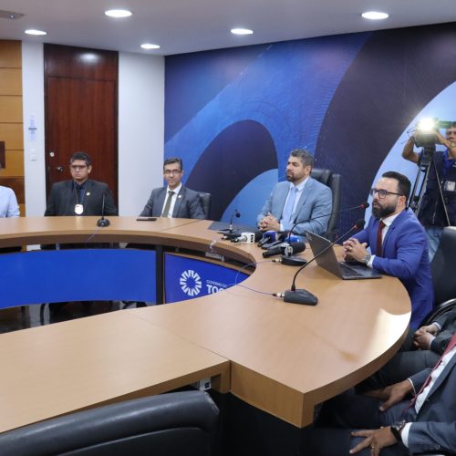 Em coletiva de imprensa, PC apresenta a investigação da prisão de criminoso do Tocantins no Rio de Janeiro