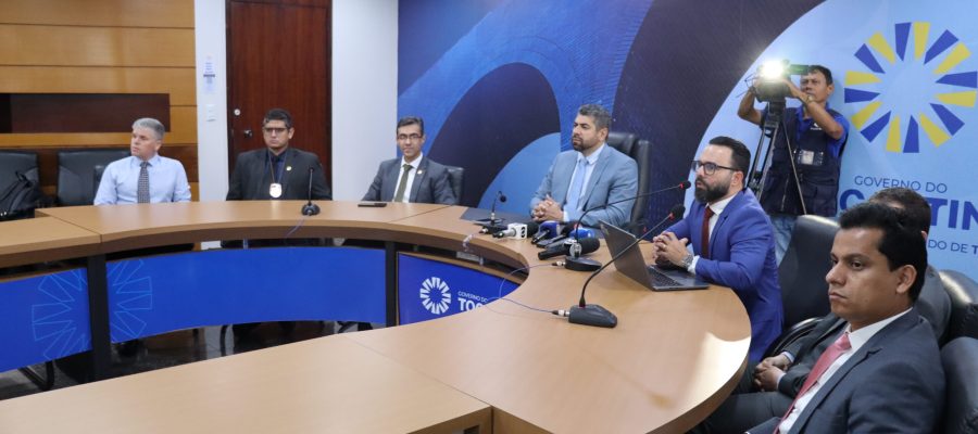 Em coletiva de imprensa, PC apresenta a investigação da prisão de criminoso do Tocantins no Rio de Janeiro