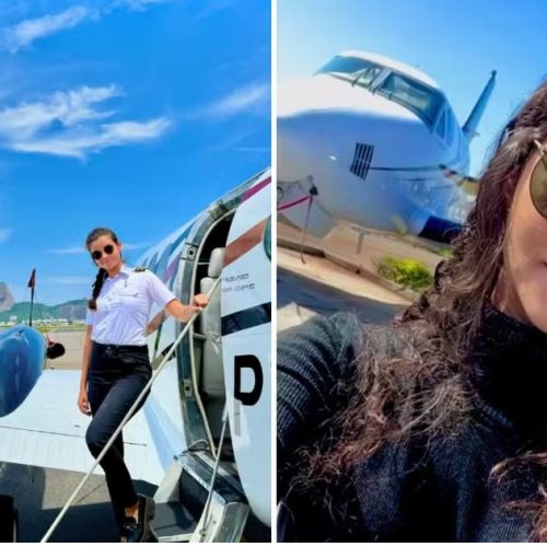 Veja quem é a piloto de 23 anos que fez pouso após falha no avião que levava Lívia Andrade