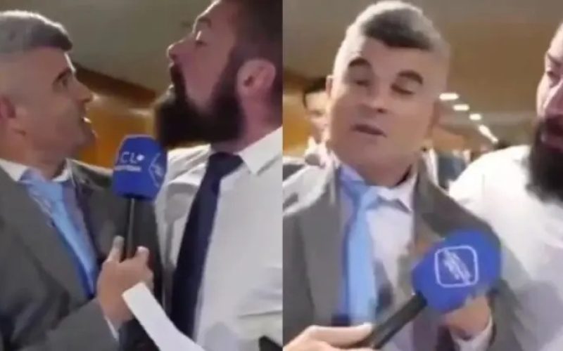 Deputado bolsonarista agride Jornalista