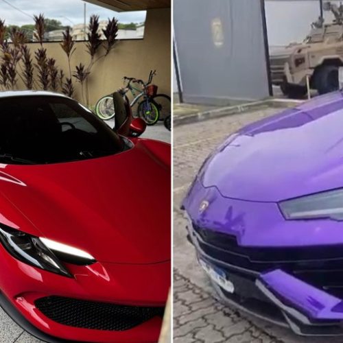 Carros de luxo avaliados em quase R$ 10 mi são apreendidos