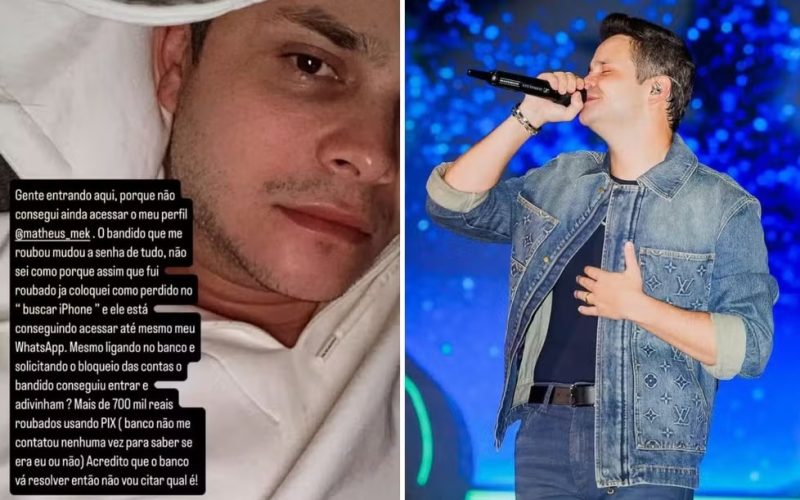 Matheus, da dupla com Kauan, foi furtado após ter celular roubado