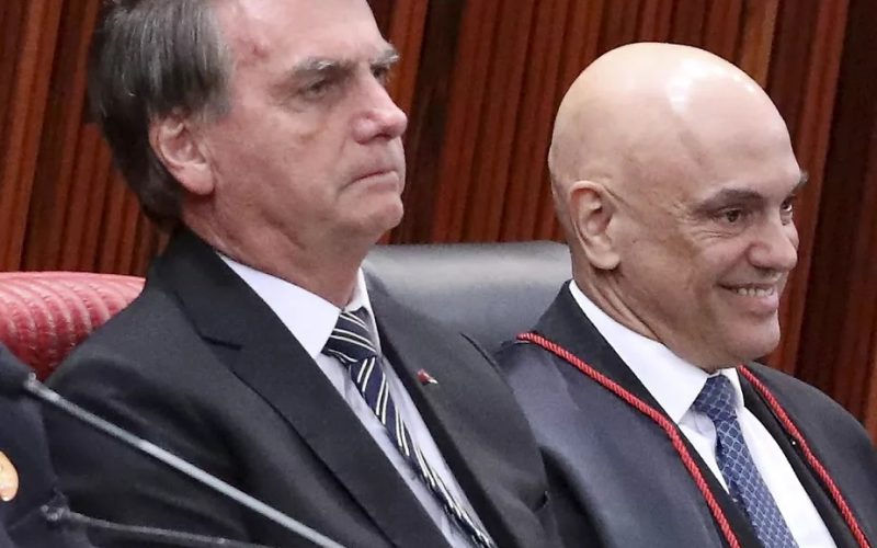 Bolsonaro (primeira foto) tem alta hospitalar e  desafia Moraes