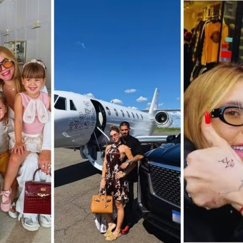 Mansão milionária, jato de presente e tatuagem de casal