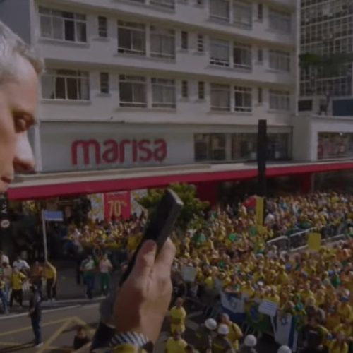 Gayer exibe áudio de Moraes durante ato de Bolsonaro em SP